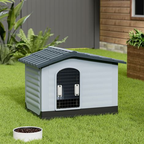 Large Dog Kennel Outdoor Indoor Pet Plastic House (1/5)
