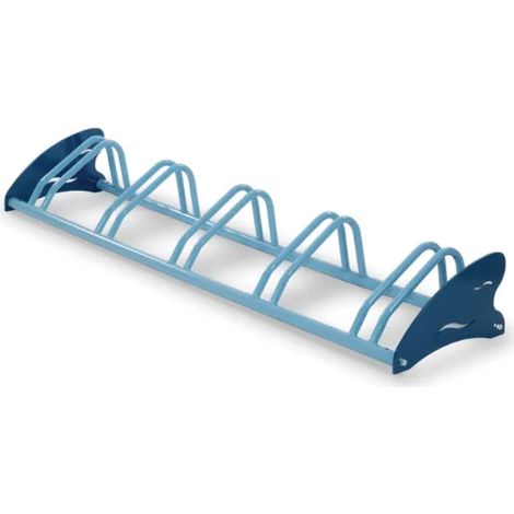 Portabici Ghost 548 Giochipark zincato verniciato 5 posti tubo acciaio Ø40 Ø25mm - RAL 5024/5001