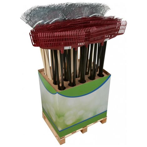 Laubbesen + Laub- u. Rasenbesen FW Display Inhalt: 40+40 Stück (1/2)
