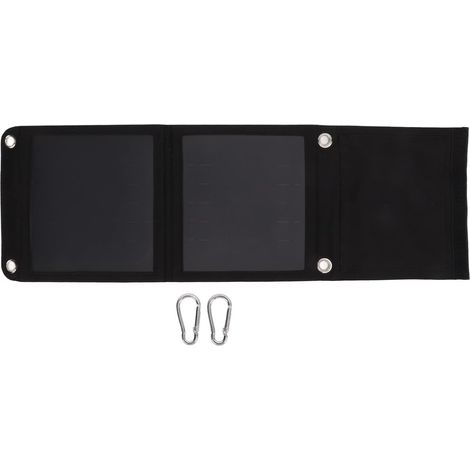 Panneau Solaire Portatif 5V 12W, Panneau De Cellule Solaire Extérieur Pliable De Bonne Flexibilité D'efficacité De Conversion élevée (1/5)