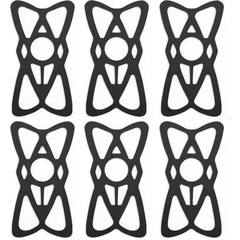 Attaches de Support en Silicone pour Moto et Vélo - Lot de 6 (1/5)