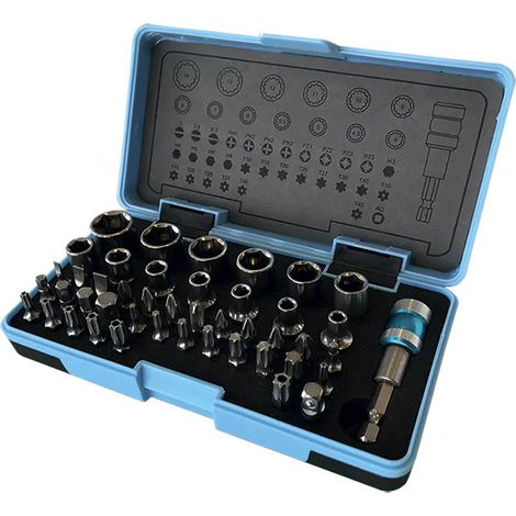 Coffret douilles 1/4" avec embouts inox Leman 45 pièces (1/3)