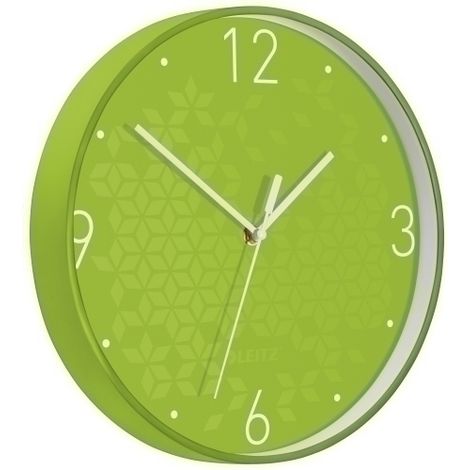 RELOJ PARED LEITZ ANALOGICO 29 CM VERDE