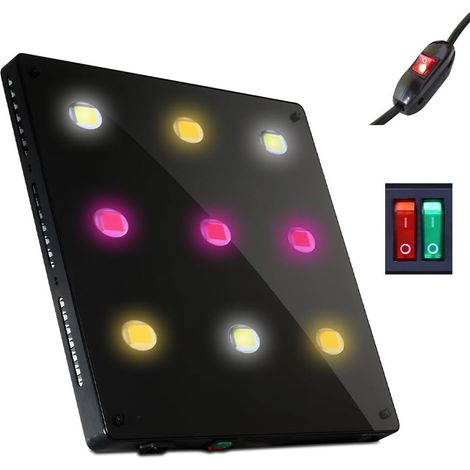Noiseless LED Grow Light, 900W HPS Equivalent Full Spectrum Grow Light with COB LED, 3 Lighting Modes for Indoor Plants, Fruits (1/5)