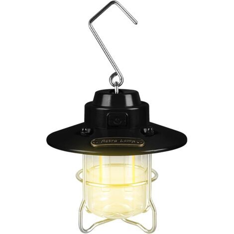 Lanterne de camping rechargeable, légère et étanche à LED avec crochet – Lanterne d'extérieur à suspendre pour cour, terrasse, pelouse (1/5)
