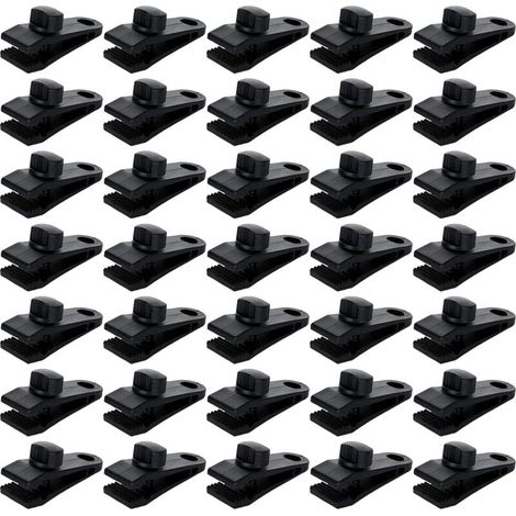 [JAMAIS UTILISÉ] Lot De 30 Clip De Bâche Tente, Pince Pour Bâche De Verrouillage, Pince Pour Bache Pince Pour Auvent Fixation Bache Camping Toile Ombrage Bache De Piscine (1/4)