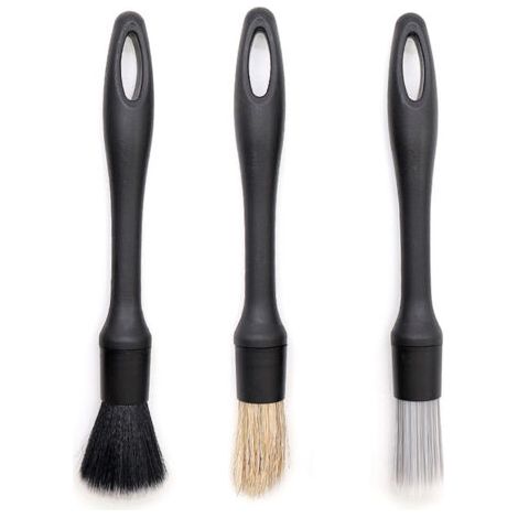 3 pièces voiture détaillant brosse lavage multi-usages Auto détaillant Kit de nettoyage moteur roue propre ensemble (1/5)