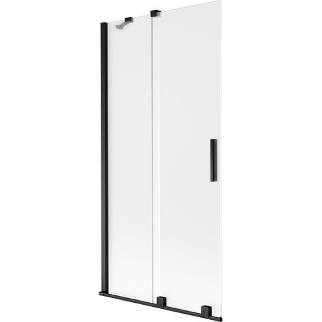Mexen Velar Duschwand 2-flügelig zum Schieben 90 x 150 cm, matt, schwarz - 896-090-000-31-70 (1/2)
