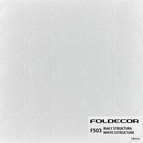 Bouchon auto-adhésif 14 mm, structure blanche (feuille de 25 pièces) (1/5)