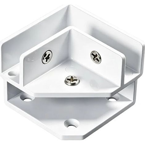 Support de pied réglable en alliage d'aluminium (-E-8 pouces), blanc, étanche, pinces d'angle en aluminium, résistant à la rouille, porte-carreaux robuste (1/5)