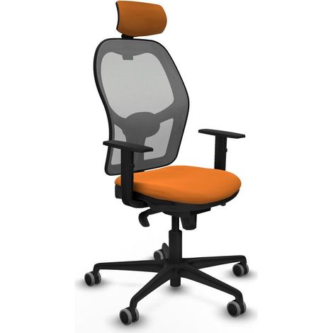 Piqueras y Crespo Silla Jorquera naranja cómoda de oficina