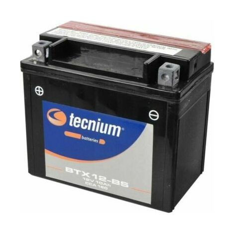 BATTERIA TECNIUM  BTX12-BS 12V 10AH COMPATIBILE CON  YTX12-BS