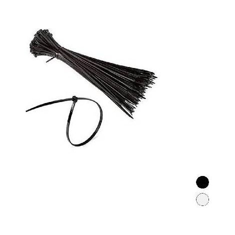 100 PZ FASCETTE DI CABLAGGIO IN NYLON Misura: Neutra 4,5 x 200 mm