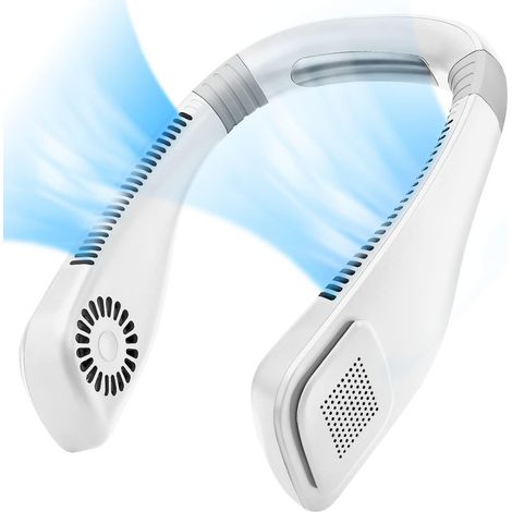 Ventilateur de cou portable blanc (1/5)