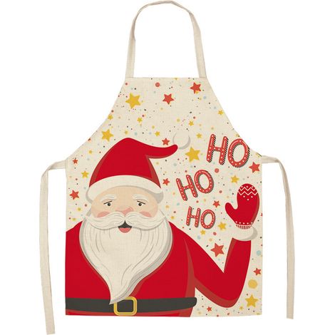 Tablier de cuisine de cuisine de Noël drôle santa claus femmes hommes tabliers barbecue (1/2)