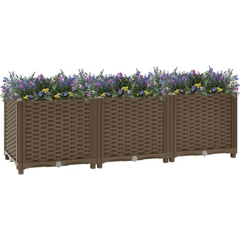 vidaXL Lit surélevé 120x40x38 cm Polypropylène