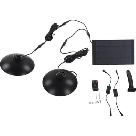 Lampada solare a sospensione a LED – design a due componenti – impermeabile – a induzione – autoricaricabile – lampada solare