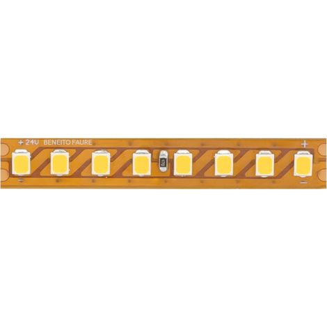 Striscia LED 5 metri Beneito & Faure serie FINE 97 24V 10W/m temperatura colore 2200K grado di protezione IP20 - Beneito & Faure (1/5)