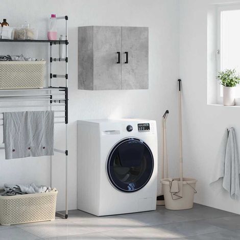 vidaXL Wall Cabinet Concrete Grey 60x31x60 cm Engineered Wood (1/5)