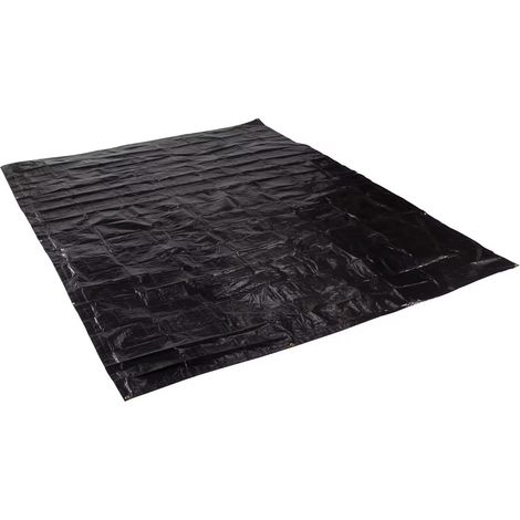 Bâche/tapis de sol imperméable pour le camping, adapté au camping, à la randonnée et à d'autres activités de plein air, 210150CM, noir. (1/5)