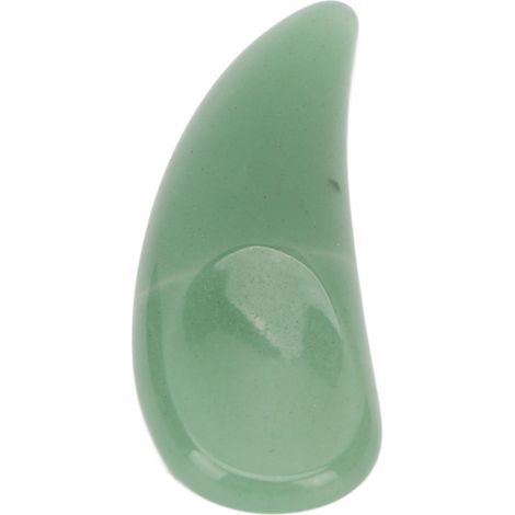 Spatule de Jade Vert pour Soins des Yeux et Application de Crèmes (1/5)