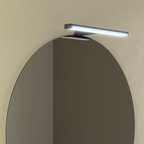 Lampe PANDORA 458 Noir, lampe LED (1x10 W- 5700 K) IP44, fixation multifonction 458 x 112 x 32 mm (1/2)