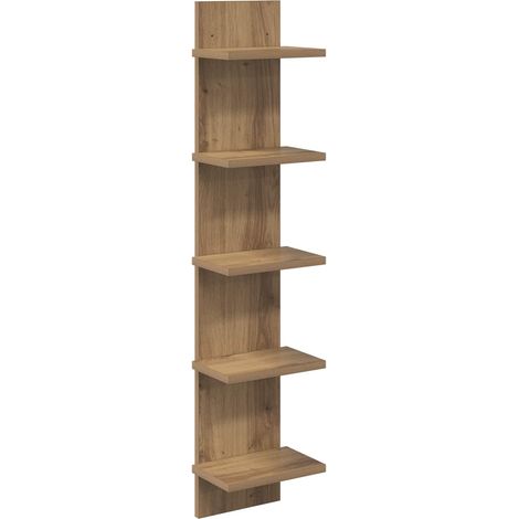 Estante de pared Roble artisan 22 x 15 x 100 cm vidaXL
