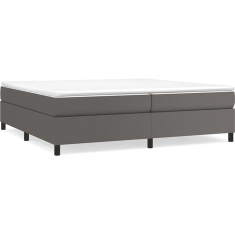 Maison Exclusive - Boxspringbettgestell Grau 200x200 cm Kunstlede