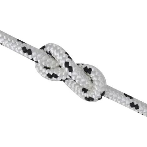 Corde tressée pour bateau, polyester, 6 mm x 50 m, en bobine (1/5)