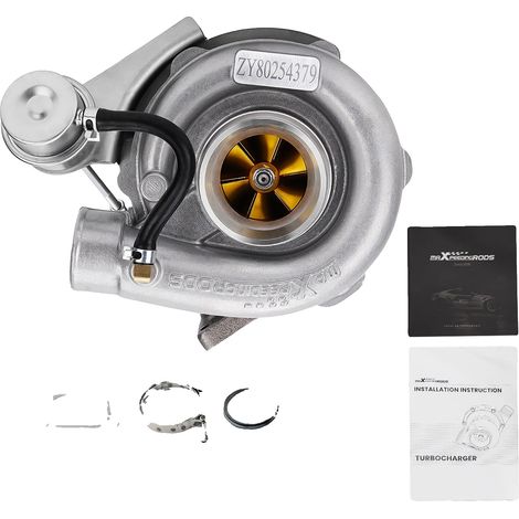 Turbolader, Einzeltyp, bis zu 420PS, 2,5" V-Band Flansch, Gleitlager, 30cm Länge (1/5)