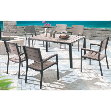 Gartenmöbelset 7-teilig GARDA-120 in grau (1/4)