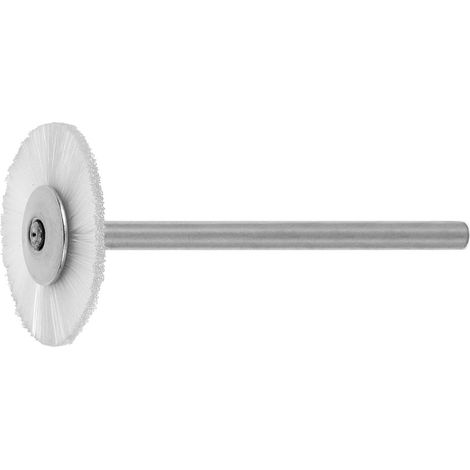 Lessmann Miniatur-Rundbürste Nylon 0,15 mm, Bürsten-⌀xBürstenbreite: 22X2 mm