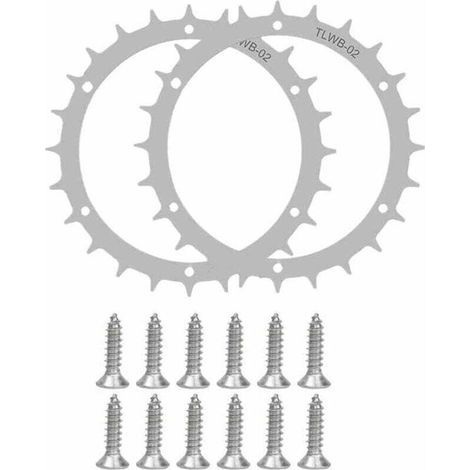 Robot tondeuse en acier inoxydable pour modèle Worx S/M Amélioration de la traction pour robot tondeuse à gazon - Taille de roue 170 mm 14x vis en acier inoxydable Pointes pour accessoires roues hors (1/4)