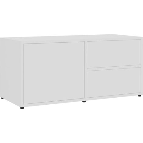 Maison Exclusive - TV-Schrank Weiß 80x34x36 cm Holzwerkstoff