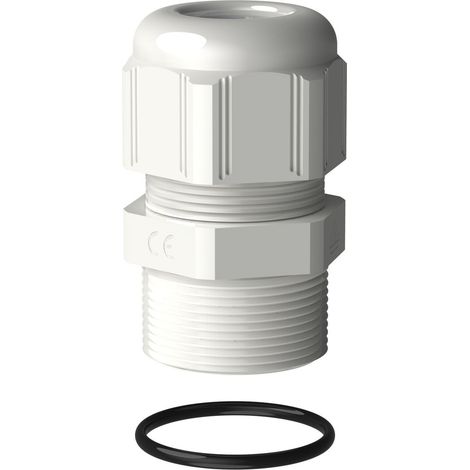 Presse-étoupe plastique IP68 ISO20 blanc RAL9003 LEGRAND 381595