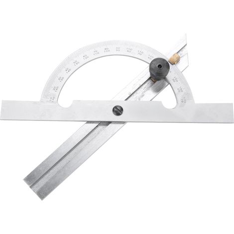 Verstellbarer Winkelmesser aus Kohlenstoffstahl 100 x 150 mm, Präzisionsmess- und Kontrollwerkzeug (1/4)