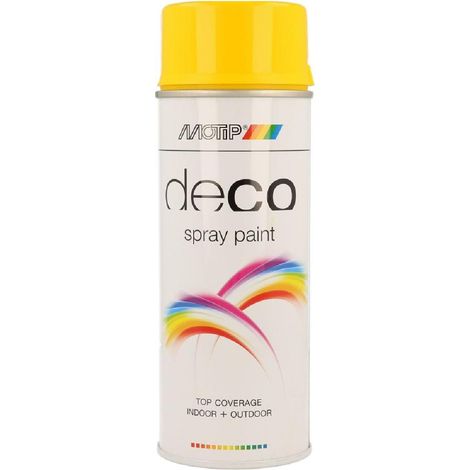 Bombe de peinture - Motip - RAL1021 - Jaune colsa brillant - 400ml - M01679