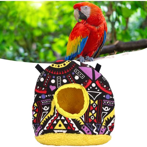 Nid d'oiseau rond et chaud, nichoir à perroquet, nid en coton chaud, hamac pour oiseaux, style ethnique (1/5)