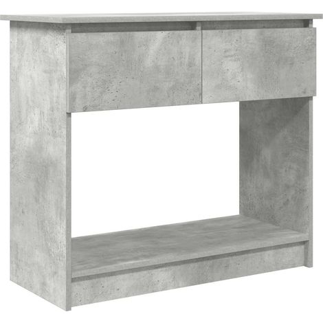 Maison Exclusive - Tavolo Consolle con Cassetti Grigio Cemento 85,5x38,5x74,5 cm