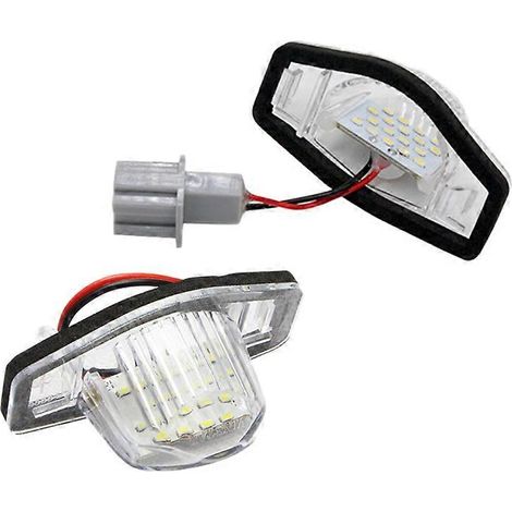 Lot de 2 lampes LED sans erreur pour plaque d'immatriculation Fit Jazz (1/4)