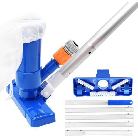 Accessoires de piscine (K-1060A EU) Kit de nettoyage d'aspirateur de piscine avec perche à 4 sections pour piscines hors sol, spas, bassins et jacuzzis. (1/5)