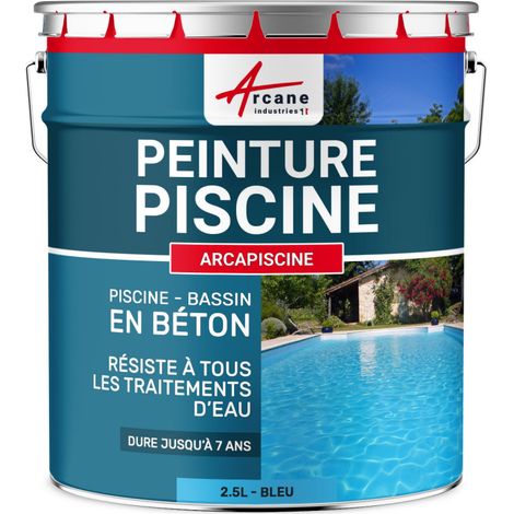 Schwimmbadfarbe - Schwimmbeckenfarbe - Poolfarbe für Betonbecken, Poolbeschichtung ARCAPISCINE - Blau - 2,5 l