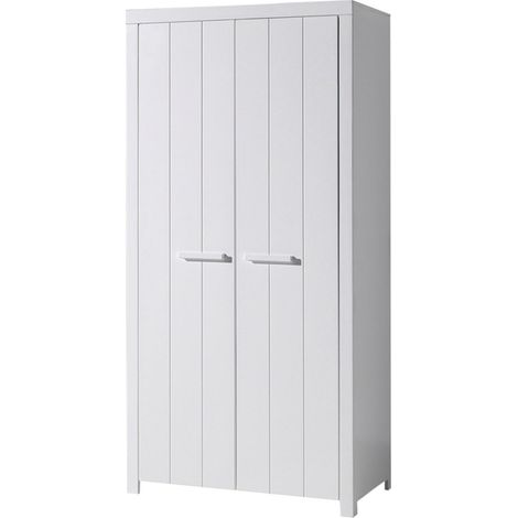 Armoire Erik 2 portes - blanc (1/4)