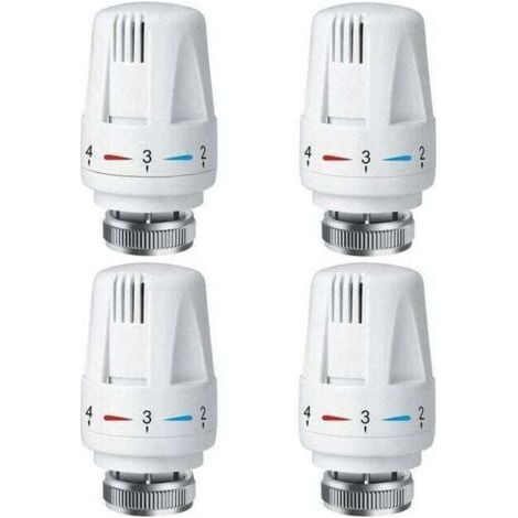 4 PCS PCS Radiator Thermostatic Head, TRV M30 x 1.5 Radiator Thermostatic Head, Radiator Thermostatic Valve, Radiator Radiator Valves for Heating System for Home (1/4)