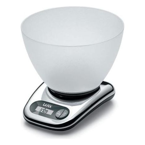 Laica BX9240 Bilancia da cucina elettronica con ciotola 5 Kg precisione 1 g display LCD funzione tara colore Argento (1/2)