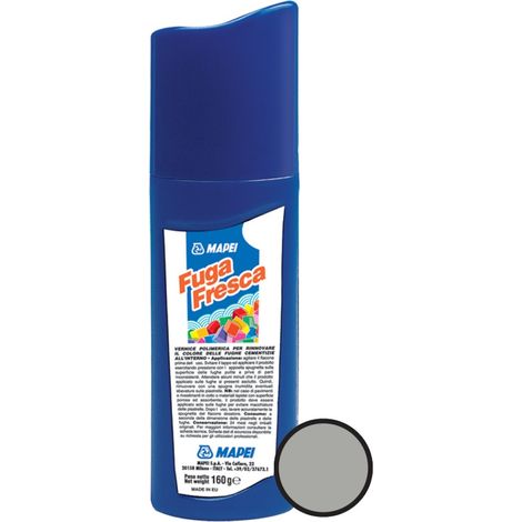 Mapei Fuga Fresca Pintura a base de resina acrílica para renovar el color de las juntas, Gris Medio (FUGAFRESCA112)