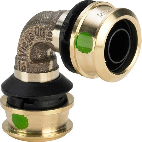 Viega Raxofix Codo 90 grados, d 16mm Bronce de silicio Modelo 5316, 647001