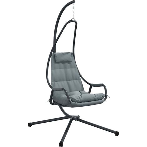 Maison Exclusive - Silla huevo colgante Manual Antracita 94 x 107