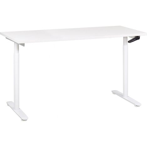 Manual Adjustable Standing Desk DESTINAS White 160 cm 72 cm