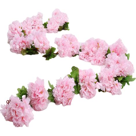 Guirlande Artificielle Sakura - 230 cm - Faux Lierre Floral pour Décoration Intérieure Extérieure - 4 Pièces (1/5)